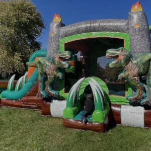Dinosaur Bounce House Combo Slide