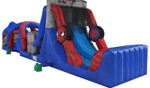 50ft Spider Man Obstacle Course w/ (Dry or Wet/Water Slide) - Image 2