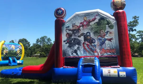 3in1 Avengers EZ Bounce House Combo w/ (Dry or Wet/Water Slide) - Image 3