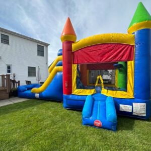 Bounce house combo slide