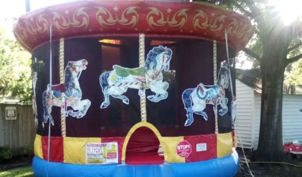 Carousel Bounce House Moonwalk - Image 7