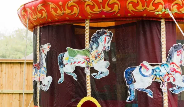 Carousel Bounce House Moonwalk - Image 4