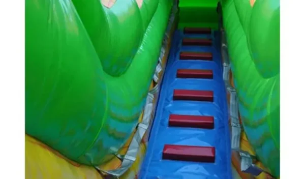18ft Double Lane Palm Tree Water Slide - Image 4