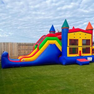 Bounce house combo slide
