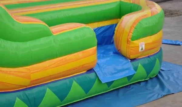 18ft Double Lane Palm Tree Water Slide - Image 2