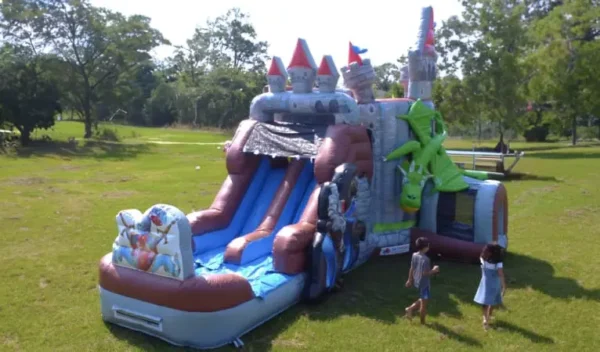 Knights & Dragons Castle Bouncer Combo w/ Wet or Dry Water Slide - Image 4