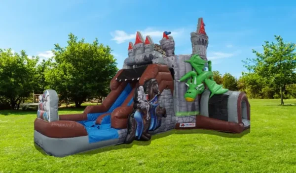 Knights & Dragons Castle Bouncer Combo w/ Wet or Dry Water Slide - Image 7