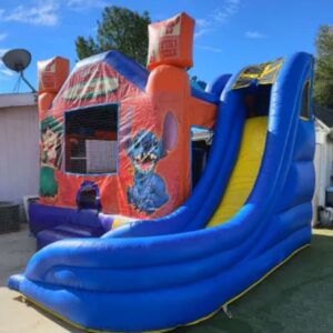 Lilo and Stitch bounce house combo slide