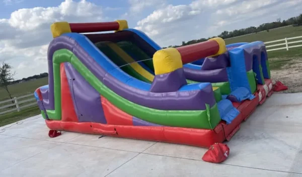 Retro Radical Obstacle & Rockwall Slide