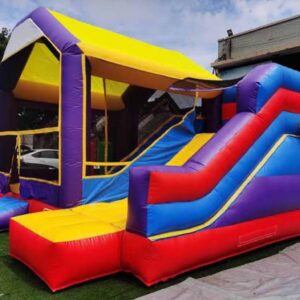 Bounce house combo slide