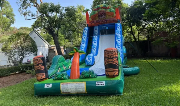 Tiki Falls Water Slide w/ Pool
