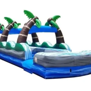 35ft Tropical Palm Dual Lane Slip N Slide