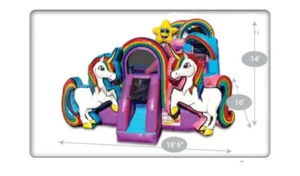 Unicorn Toddler Playzone w/ (Dry or Wet/Water Slide) - Image 5