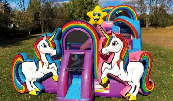 Unicorn Toddler Playzone w/ (Dry or Wet/Water Slide) - Image 3