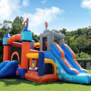 Bounce house combo slide