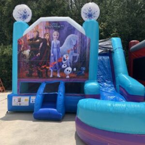 Frozen Bounce house combo slide